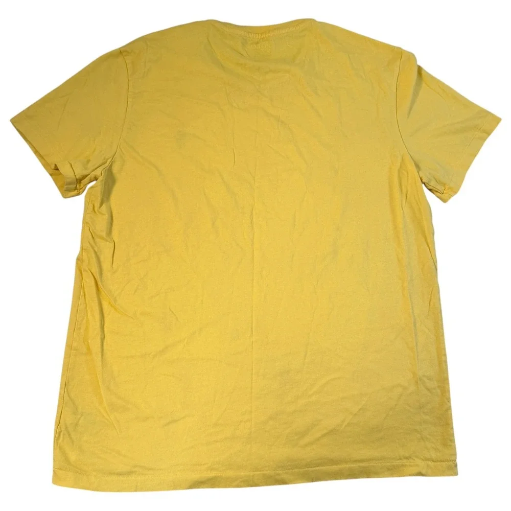 Polo Ralph Lauren Mens Custom Fit Yellow Short Sleeve Crew Neck T-Shirt Size L